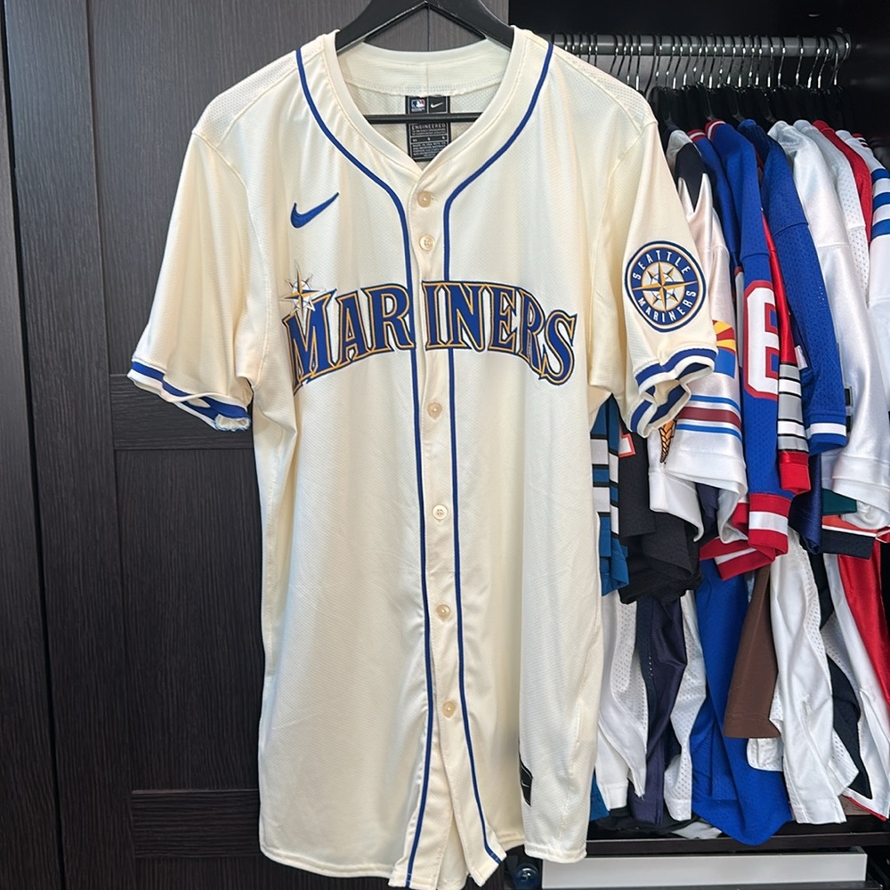 Julio Rodríguez Seattle Mariners Nike Alternate 2 Elite Player Jersey - Cream